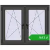 Pricing Tilt-and-Turn 1095x890 mm REHAU ENERGY-SAVING SYNEGO MD BASALT_GREY two-sided. Price: 1643,31 zł