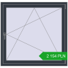 Pricing Tilt-and-Turn 1200x1150 mm REHAU ENERGY-SAVING SYNEGO MD ANTHRACITE_GREY_STRUKTURAL two-sided. Price: 2 154.15 PLN