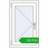 Pricing Tilt-and-Turn 520x830 mm EPSILON OPTIMA RAL 9016 Traffic white two-sided. Price: 332.79 PLN