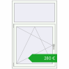 Pricing Tilt-and-Turn 1000x1500 mm REHAU OPTIMUM EURO-DESIGN 70 RAL 9016 Traffic white two-sided. Price: 279,87 €