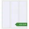 Pricing Tilt-and-Turn 1750x1960 mm KORSA BRILLANT DESIGN RAL 9016 Traffic white two-sided. Price: 631.57 EUR