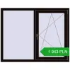 Pricing Tilt-and-Turn 1400x1100 mm REHAU OPTIMUM EURO-DESIGN 70 BLACK_BROWN two-sided. Price: 1 943.18 PLN