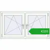 Ustalenie cen Okna rozwierne 1275x710 mm REHAU ENERGY-SAVING SYNEGO MD BLACK_ULTI-MATT zewnętrzny. Cena: 319,98 €