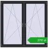 Ustalenie cen Okna skrzydłowe 1620x1595 mm REHAU ENERGY-SAVING SYNEGO MD BLACK_ULTI-MATT dwustronny. Cena: 2790,61 zł