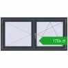 Ustalenie cen Okna skrzydłowe 1500x750 mm REHAU OPTIMUM EURO-DESIGN 70 ANTHRACITE_GREY_STRUKTURAL dwustronny. Cena: 1755,65 zł