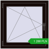 Pricing Tilt-and-Turn 800x800 mm REHAU ENERGY-SAVING SYNEGO MD BLACK_BROWN two-sided. Price: 1 288.41 PLN