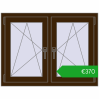 Ustalenie cen Okna skrzydłowe 1020x770 mm REHAU ENERGY-SAVING SYNEGO MD DARK_OAK dwustronny. Cena: 370,13 €