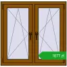 Ustalenie cen Okna skrzydłowe 1035x1010 mm REHAU ENERGY-SAVING SYNEGO MD GOLDEN OAK dwustronny. Cena: 1877,33 zł