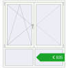 Pricing Tilt-and-Turn 1600x1740 mm REHAU ENERGY-SAVING SYNEGO MD RAL 9016 Traffic white two-sided. Price: 834,80 €