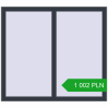 Pricing Tilt-and-Turn 1120x1000 mm REHAU OPTIMUM EURO-DESIGN 70 ANTHRACITE_GREY_STRUKTURAL two-sided. Price: 1 002.06 PLN