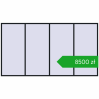 Ustalenie cen Okna skrzydłowe 4200x2300 mm REHAU OPTIMUM EURO-DESIGN 70 BLACK_COOL_110L-2 dwustronny. Cena: 8500,11 zł