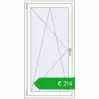 Ustalenie cen Okna skrzydłowe 770x1480 mm REHAU OPTIMUM EURO-DESIGN 70 RAL 9016 Traffic white dwustronny. Cena: 214,15 €