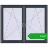 Ustalenie cen Okna rozwierne 1605x1310 mm REHAU ENERGY-SAVING SYNEGO MD ANTHRACITE_GREY_STRUKTURAL dwustronny. Cena: 620,69 €
