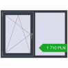 Pricing Tilt-and-Turn 1400x1000 mm REHAU OPTIMUM EURO-DESIGN 70 ANTHRACITE_GREY_STRUKTURAL two-sided. Price: 1 709.71 PLN