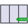 Pricing Tilt-and-Turn 1780x1220 mm REHAU ENERGY-SAVING SYNEGO MD ANTHRACITE_GREY_STRUKTURAL two-sided. Price: 2 863.73 PLN