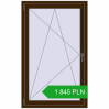 Pricing Tilt-and-Turn 895x1449 mm REHAU OPTIMUM EURO-DESIGN 70 DARK_OAK two-sided. Price: 1845,20 zł