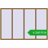 Pricing Tilt-and-Turn 3000x2000 mm REHAU OPTIMUM EURO-DESIGN 70 GOLDEN OAK two-sided. Price: 4 239.8 PLN
