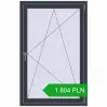Pricing Tilt-and-Turn 900x1400 mm REHAU OPTIMUM EURO-DESIGN 70 ANTHRACITE_GREY_STRUKTURAL two-sided. Price: 1 804.27 PLN