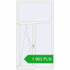 Pricing Tilt-and-Turn 1240x2330 mm REHAU OPTIMUM EURO-DESIGN 70 RAL 9016 Traffic white two-sided. Price: 1 962.71 PLN