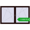 Pricing Tilt-and-Turn 2280x1380 mm REHAU OPTIMUM EURO-DESIGN 70 CHOCOLATE_BROWN two-sided. Price: 5 007.61 PLN