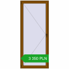 Pricing Tilt-and-Turn 1000x2400 mm REHAU ENERGY-SAVING SYNEGO MD GOLDEN OAK two-sided. Price: 3 350.18 PLN