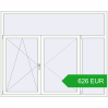 Pricing Tilt-and-Turn 2050x1660 mm REHAU OPTIMUM EURO-DESIGN 70 RAL 9016 Traffic white two-sided. Price: 625.93 EUR