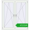 Pricing Tilt-and-Turn 1240x1400 mm REHAU BRILLANT DESIGN RAL 9016 Traffic white two-sided. Price: 472.37 EUR