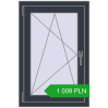 Pricing Tilt-and-Turn 600x900 mm REHAU OPTIMUM EURO-DESIGN 70 ANTHRACITE_GREY_STRUKTURAL two-sided. Price: 1 008.76 PLN