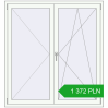 Pricing Tilt-and-Turn 1400x1500 mm REHAU OPTIMUM EURO-DESIGN 70 RAL 9016 Traffic white two-sided. Price: 1 372.33 PLN