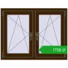 Pricing Tilt-and-Turn 1035x800 mm REHAU ENERGY-SAVING SYNEGO MD DARK_OAK two-sided. Price: 1757,68 zł