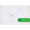 Pricing Tilt-and-Turn 1400x900 mm REHAU ENERGY-SAVING SYNEGO MD RAL 9016 Traffic white two-sided. Price: 1 868.13 PLN