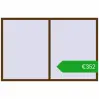 Ustalenie cen Okna skrzydłowe 2300x1500 mm REHAU OPTIMUM EURO-DESIGN 70 WALNUT dwustronny. Cena: 352,32 €