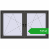 Pricing Tilt-and-Turn 1770x1025 mm REHAU ENERGY-SAVING SYNEGO MD BASALT_GREY two-sided. Price: 522,63 €