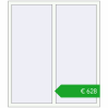Ustalenie cen Okna skrzydłowe 1300x1500 mm ALU STANDARD 72 RAL 9016 Traffic white dwustronny. Cena: 627,58 €