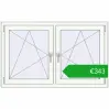 Ustalenie cen Okna rozwierne 1335x815 mm REHAU ENERGY-SAVING SYNEGO MD DARK_OAK zewnętrzny. Cena: 342,54 €