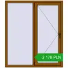 Pricing Tilt-and-Turn 1300x1500 mm REHAU OPTIMUM EURO-DESIGN 70 GOLDEN OAK two-sided. Price: 2 178.2 PLN