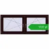 Pricing Tilt-and-Turn 1680x680 mm REHAU ENERGY-SAVING SYNEGO MD CHOCOLATE_BROWN two-sided. Price: 1726,70 zł