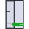 Ustalenie cen Okna skrzydłowe 1500x2350 mm REHAU ENERGY-SAVING SYNEGO MD ANTHRACITE_GREY_STRUKTURAL dwustronny. Cena: 859,33 €