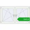 Pricing Tilt-and-Turn 1410x830 mm REHAU ENERGY-SAVING SYNEGO MD BLACK_ULTI-MATT external. Price: 1563,35 zł