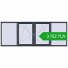 Pricing Tilt-and-Turn 3000x1100 mm REHAU OPTIMUM EURO-DESIGN 70 ANTHRACITE_GREY_STRUKTURAL two-sided. Price: 3 751.75 PLN