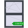 Pricing Tilt-and-Turn 1200x1700 mm REHAU ENERGY-SAVING SYNEGO MD ANTHRACITE_GREY_STRUKTURAL two-sided. Price: 3 558.14 PLN