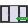 Pricing Tilt-and-Turn 1600x1000 mm REHAU OPTIMUM EURO-DESIGN 70 ANTHRACITE_GREY_GLATT two-sided. Price: 2 490.46 PLN