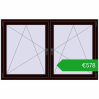 Ustalenie cen Okna skrzydłowe 1740x1085 mm REHAU ENERGY-SAVING SYNEGO MD CHOCOLATE_BROWN dwustronny. Cena: 577,95 €