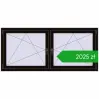 Pricing Tilt-and-Turn 1830x815 mm REHAU ENERGY-SAVING SYNEGO MD BLACK_BROWN two-sided. Price: 2024,60 zł