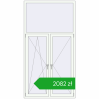Pricing Tilt-and-Turn 1230x2330 mm REHAU OPTIMUM EURO-DESIGN 70 RAL 9016 Traffic white two-sided. Price: 2081,58 zł