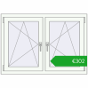 Ustalenie cen Okna skrzydłowe 1170x815 mm REHAU ENERGY-SAVING SYNEGO MD RAL 9016 Traffic white dwustronny. Cena: 301,60 €