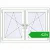 Ustalenie cen Okna skrzydłowe 1170x815 mm REHAU ENERGY-SAVING SYNEGO MD RAL 9016 Traffic white dwustronny. Cena: 276,46 €