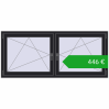 Ustalenie cen Okna skrzydłowe 1770x770 mm REHAU ENERGY-SAVING SYNEGO MD BLACK_ULTI-MATT dwustronny. Cena: 446,19 €