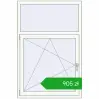 Ustalenie cen Okna skrzydłowe 1000x1500 mm REHAU OPTIMUM EURO-DESIGN 70 RAL 9016 Traffic white dwustronny. Cena: 905,48 zł