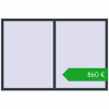 Ustalenie cen Okna skrzydłowe 2000x1350 mm KORSA BRILLANT DESIGN. Cena: 860,06 €